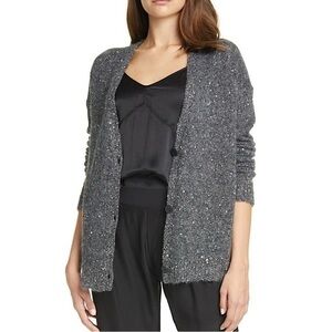 ATM grey sequin cardigan sweater